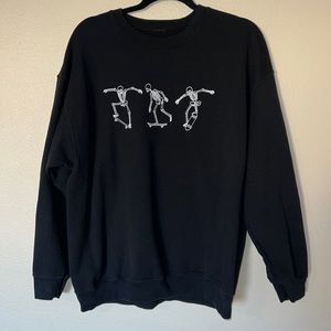 FULL TILT Skeleton Skateboard Womens Sweatshirt